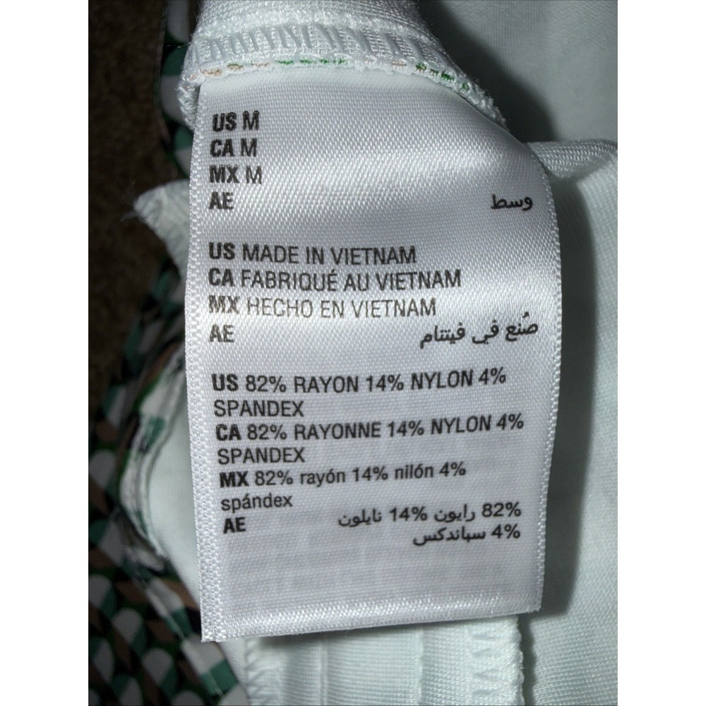 On 34th Women's M Pull On Stretch Ankle Pants Multi Geometric Retro Colorful EUC - Picture 9 of 10